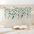 thumbnail image 3 of Eucalyptus Leaf Pillow Covers 2 Pack Spring Green Eucalyptus Plants Leaves Linen Texture Pillowcase Waterproof Outdoor Throw Pillow Cover for Patio Garden Square Cushion 18”x18”, 3 of 9