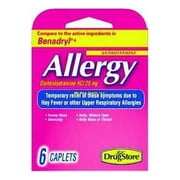 2 Pack Lil' Drug Store Allergy Diphenhydramine HCI 25mg Antihistamine 6 Ct Each