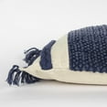 thumbnail image 3 of Rizzy Home 14" x 26" Poly Filled Pillow with Blue Woven Cotton Cover, 3 of 5