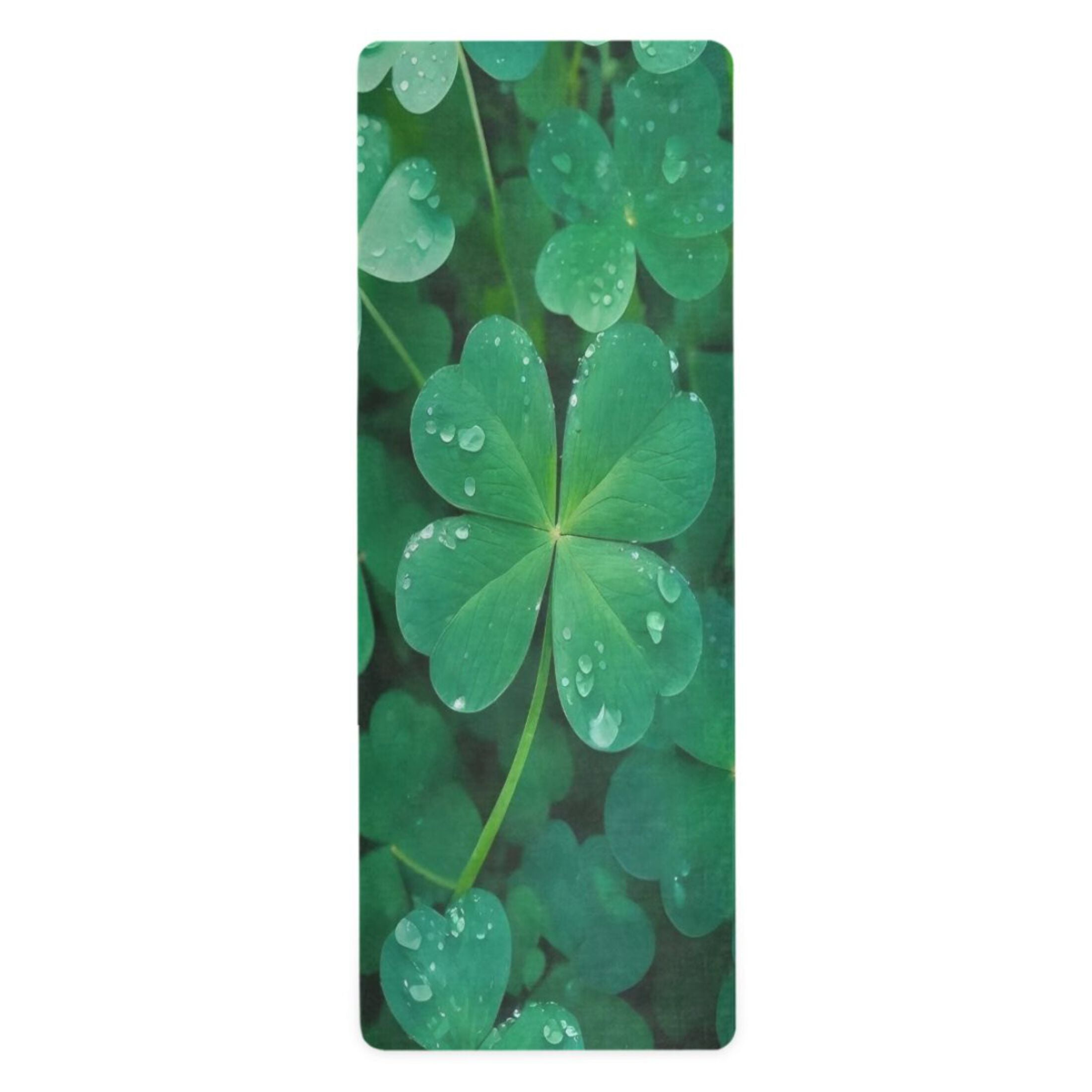 BZSMCE Yoga Mat Women Fitness Mat Lucky Clover Pattern