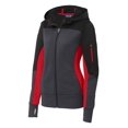 thumbnail image 5 of Sport-Tek LST245 Ladies Tech Fleece Colorblock Full-Zip Hooded Jacket, 5 of 6