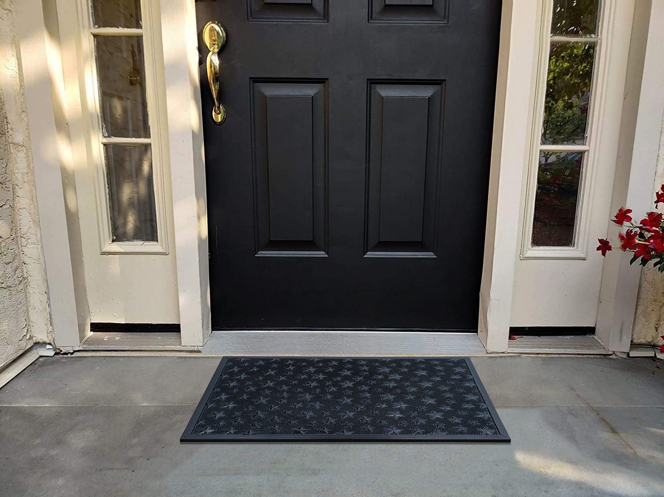 A1 Home Collections Rubber Pin Welcome Door Mats 24"x36" Welcome Doormat for Outdoor Entrance
