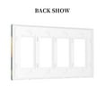thumbnail image 2 of Vibrant Painting Colorful Cloud Switch Cover Decorative Wall Plate / 4-Gang Screwless / Standard Size 4.5x8 in, 2 of 5