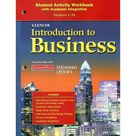 Pre-Owned Introduction to Business, Chapters 1-35, Student Activity Workbook (Paperback) 0078776953 9780078776953