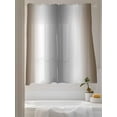 thumbnail image 3 of Abstract Sheer Curtains 2 Panels Set Brown Gray Gradient Ombre Lihgt Filtering Rod Pocket Voile Drape, Semi Sheer Window Curtains for Bedroom Living Room, 52"x72", 3 of 5
