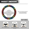 thumbnail image 7 of Yuyamidu Colorful Dog Paw Steering Wheel Cover Thick Car Steering Wheel Accessories for Sedan Winter Warm Automobile Wheel Cover Protector for Women Girls, 7 of 7