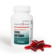 Extra-Strength Stool Softener Docusate Sodium 250mg Softgels (100 Count) Gentle Constipation Relief