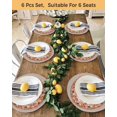 thumbnail image 4 of 15 Inch Round Placemats Set of 6, Maple Leaves Fall Non Slip Heat Insulation PP Table Mats, Thanksgiving Botanical Autumn Leaf Rustic Washable Place Mats for Kitchen Dining Party Table Decor, 4 of 7