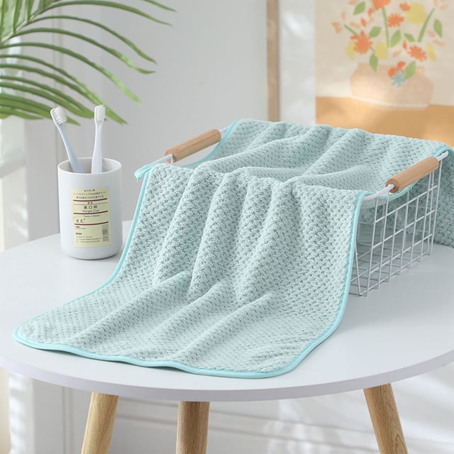 PRETXORVE Velvet Soft Absorbent Plain Pineapple Check Face Thick Hand Bath Face