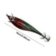 thumbnail image 4 of Señuelo Pesca Luminoso Anzuelos Calamar Anzuelo Artificial Cebos Jigging () Rojo Y Verde, 4 of 4