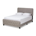 thumbnail image 2 of Baxton Studio Annalisa Transitional Fabric Tufted Upholstered Bed, Full, Grey/Black, 2 of 9