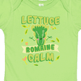 thumbnail image 4 of Inktastic Lettuce Romaine Calm Boys or Girls Baby Bodysuit, 4 of 5
