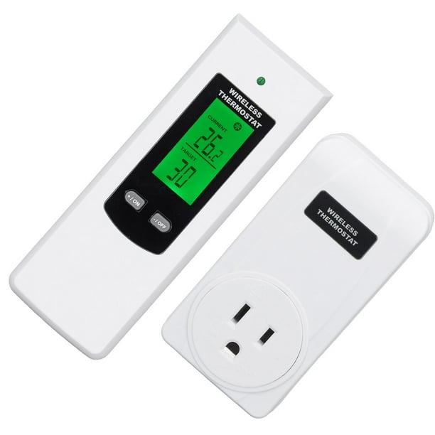Prise de thermostat de chambre sans fil avec télécommande pour