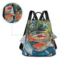 thumbnail image 5 of FORMRS Women's Travel Backpack Purse Anti-Theft Hidden Pockets Casual Shoulder Bag, Art Goldfish Bowl, 5 of 7