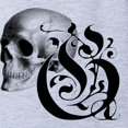 thumbnail image 2 of CafePress - Gothic Skull Initial G - Cute Infant Baby Football Bodysuit, 2 of 3