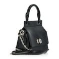 thumbnail image 2 of Scoop Women's Faux Leather Top Handle Mini Bag with Crossbody Strap, Black, 2 of 7