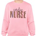 thumbnail image 2 of Cardiac Nurse Leopard Print Sweatshirt Unisex Large Pink, 2 of 5