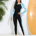 thumbnail image 2 of Summer Clearance Sale! TMOYZQ Wetsuit for Womens in Cold Water, Front Zip Long Sleeve Wetsuit Skin Protection Diving Suit for Aerobics Diving Surfing Swimming, 2 of 6