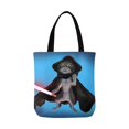 thumbnail image 1 of ASHLEIGH Funny Cartoon Cat Reusable Grocery Bags Shopping Bag Canvas Tote Bag Shoulder Bag, 1 of 3