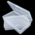 thumbnail image 4 of Rectangular Clear Plastic Storage Containers Box with Hinged Lid for Beads and Other Small Craft Items, 4 of 7
