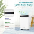 thumbnail image 2 of Costway Déshumidificateur de 57 Pintes pour la Maison et le sous-Sol avec 4 Modes Indicateur à 3 Couleurs Minuterie 24 H, 2 of 10