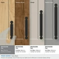 thumbnail image 3 of Amerock Balata 3 inch (76mm) Center-to-Center Matte Black Cabinet Pull, 3 of 6