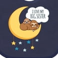 thumbnail image 4 of Inktastic I Love My Big Sister Boys or Girls Baby Bib, 4 of 4