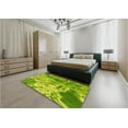 thumbnail image 4 of Ahgly Company Indoor Square Patterned Dark Lime Green Area Rugs, 3' Square, 4 of 6