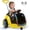 Yellow, variant on East doll 12V Electric Ride on Toy, Push Car for Toddler with Remote Control, 360°Spin, 5-Point Safety Belt, 1.3-2.5MPH, Music, Horn, Kids Ride On Toy Ages 1-3, Pink