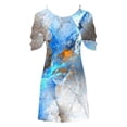 thumbnail image 3 of Robe Sans Manches pour Femmes, Robe d'Été à Bretelles Spaghetti Imprimée, Robe d'Été Décontractée en Polyester Lavable à la Machine, 3 of 4