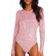 thumbnail image 1 of Mono sexy de color liso con aberturas para mujer - Poliéster spandex, sin mangas, cremallera trasera - S-XL, 1 of 7