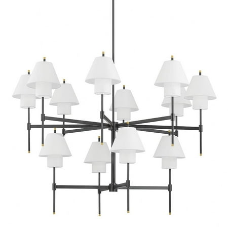 

12 Light Chandelier-40.75 inches Tall and 48.5 inches Wide-Aged Brass/Distressed Bronze Finish Bailey Street Home 116-Bel-4886013