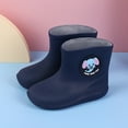 thumbnail image 3 of Otqutp Kids Rain Boots for Boys Girls PVC Cartoon Rubber Rain Non-Slip Shoes Waterproof Baby Easy-On Lightweight Boots, 3 of 3