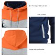 thumbnail image 3 of Sudadera Con Capucha Para Hombre, Sudadera Con Capucha Para Hombre Fibra De Poliéster De Moda Amigable Con La Piel Lavable A Máquina Empalme De Color Cómodo Para Correr Para ANGGREK Otros, 3 of 5