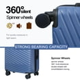 thumbnail image 5 of Travelhouse 4 Piece Hardshell Luggage Set Hardside Lightweight Suitcase with TSA Lock Spinner Wheels.(Blue), 5 of 7