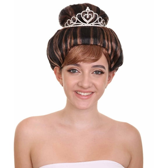 HPO | Adult Women's Breakfast Wig | Brown Celebrity Cosplay | Breathable Capless Cap