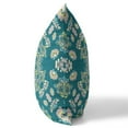 thumbnail image 3 of Rose Wreath Indoor/Outdoor Pillow with Removable Cover in Green Yellow 26x26, 3 of 5