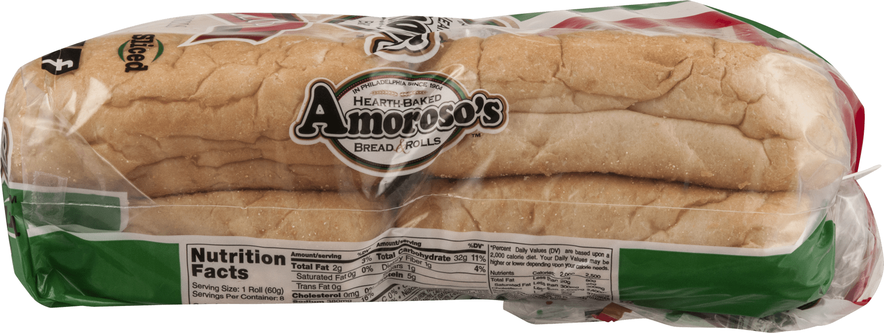 Amoroso's Phillies Clubhouse Rolls Sliced - 8 CT