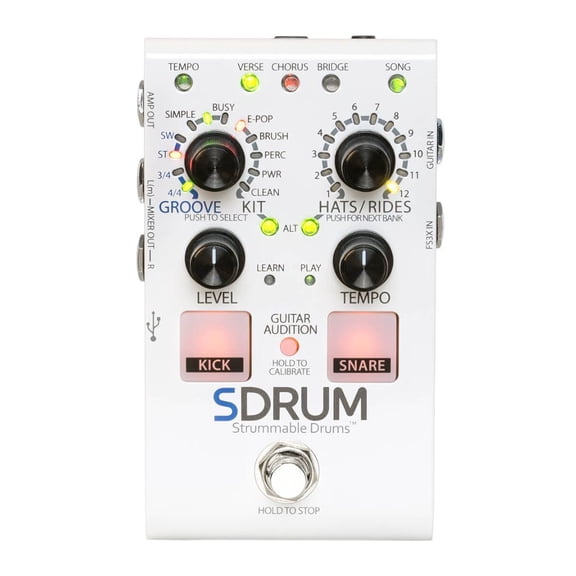 Open Box DigiTech Automatic Drum Machine Pedal Multi Effect Processor SDRUM-U