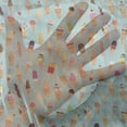 thumbnail image 3 of Ice Cream Tulle Curtains with Rod Pocket, Mix Yummy Dessert Chocolate and Fruit Flavor Toppings Cones Illustration, Sheer Drape for Wedding Party 2 Panels, 7 Sizes, Multicolor, by Ambesonne, 3 of 3