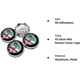 thumbnail image 5 of 4 Pack Silver 60mm/2.36inch fit Alfa Romeo Wheel Center Hub Caps,Hubcaps Logo Covers for (fit Silver Alfa Romeo Center Caps) (U/D), 5 of 5