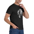 thumbnail image 5 of Venta de discos de 2 tonos Etiquetas Rude Boy Anime Camiseta de gran tamaño para hombre Tops hippies para correr Verano Stranger Things Personalizable, 5 of 5
