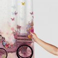 thumbnail image 3 of COMIO Fairy Girl Flying Butterflies Pink Shower Curtain Multiple Sizes White, 3 of 6