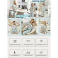thumbnail image 4 of Avidlove Capri Pajamas Set for Women Short Sleeve Tops and Pants Set with Pocket Soft Matching Pjs Lounge Sets S-2XL, 4 of 6