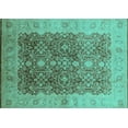 thumbnail image 1 of Ahgly Company Indoor Rectangle Oriental Turquoise Blue Traditional Area Rugs, 3' x 5', 1 of 4