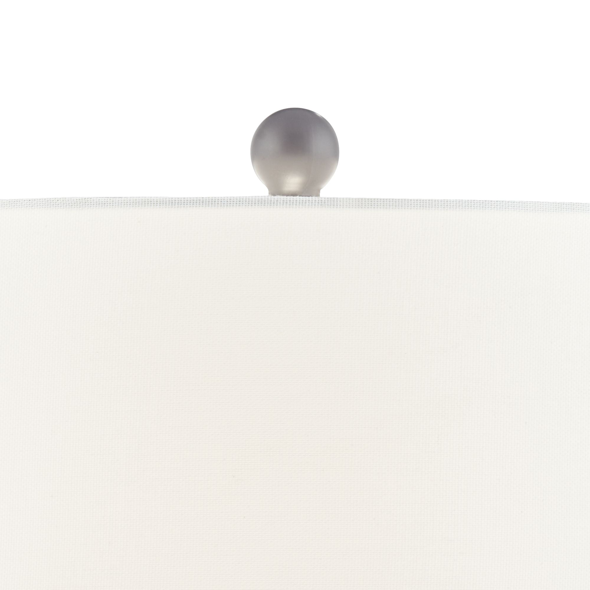360 Lighting Carlton Modern Table Lamps 28 1/4" Tall Set of 2 Gray Wash Off White Fabric Drum Shade for Bedroom Living Room Bedside Nightstand Office