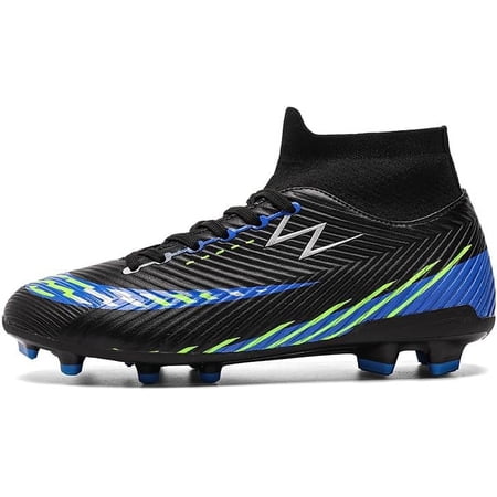 Men's Soccer Shoes Football Cleats High-Tops Lace-Up Non-Slip Spikes AG/FG Sports Athletic Futsal Rugby Baseball Lacrosse Sneaker Shoes Size 4.5-14