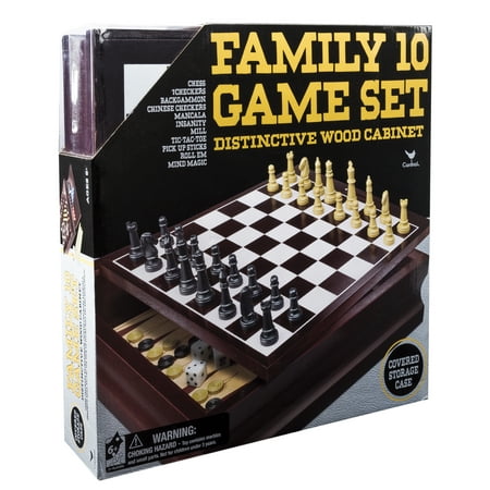 Family 10 Game Center in Wooden Case (Best Game Center Games)