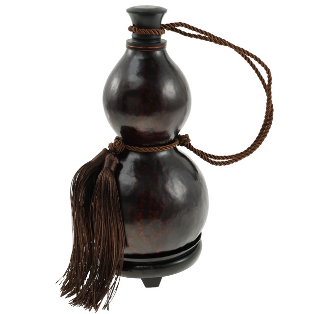 NUAHRHY Gourd Water Bottle with Lid and Tassel Rope Leakproof Gourd Beverage Container Water Bottle Portable Gourd Sport Water Bottle Natural Travel Water Bottle for Home
