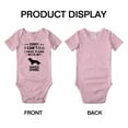 thumbnail image 3 of Sorry I Can't I Have Plans With My Sussex Spaniel Love Pet Dog Funny Baby Bodysuit (Pink, 18-24 Months), 3 of 5